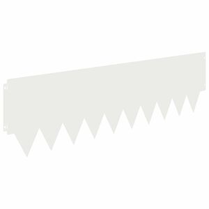 vidaXL Krawężnik do trawnika 10 pcs 103 x 30 cm metal Biały