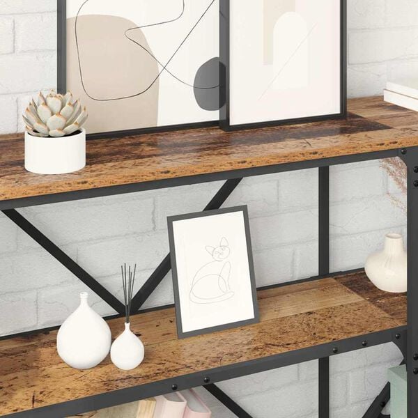 vidaXL Konsola Stare drewno 180 x 30 x 75 cm Materiał drewnopochodny