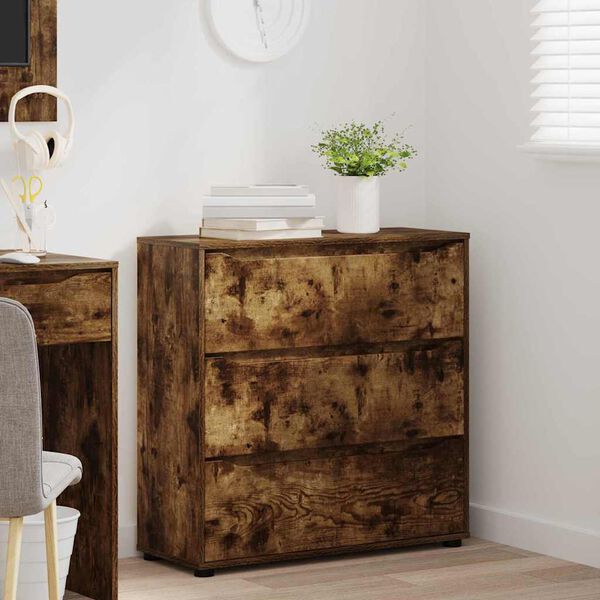 vidaXL Szafka do przechowywania Dąb wędzony 80 x 31 x 81 cm