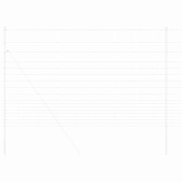 vidaXL Ogrodzenie pastwiskowe Srebrny 25 x 1,5 m Stal galwanizowana