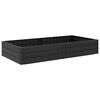 vidaXL Podniesiony grządka Czarny 151 x 75,5 x 25 cm PP