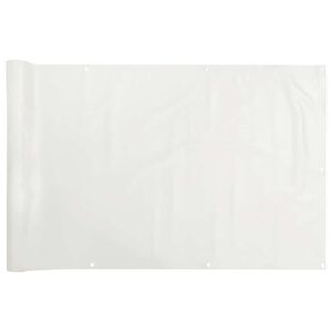 vidaXL Osłona balkonowa, biała, 600x120 cm, PVC
