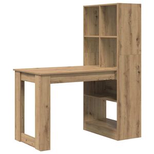 vidaXL Biurko Dąb rzemieślniczy Drewno inżynieryjne 122 x 67 x 145 cm