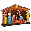 vidaXL Szopka bożonarodzeniowa SALO 31 x 7,5 x 21,5 cm żywica