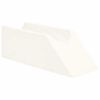 vidaXL Poduszka na nogi Gładki Biały 68 x 25 x 21,5 cm Pianka PU