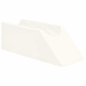 vidaXL Poduszka na nogi Gładki Biały 68 x 25 x 21,5 cm Pianka PU