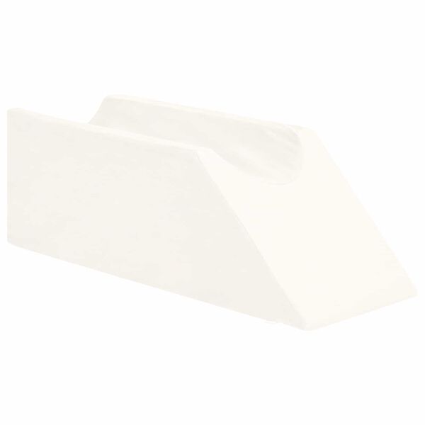 vidaXL Poduszka na nogi Gładki Biały 68 x 25 x 21,5 cm Pianka PU