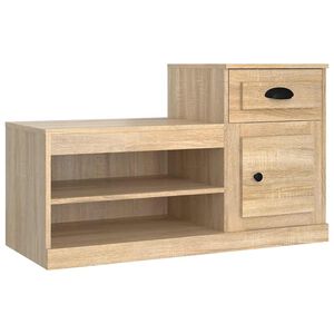 vidaXL Szafka na buty, dąb sonoma, 100x42x60cm materiał drewnopochodny