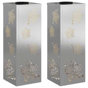 vidaXL Słoneczna LED lampa na ścieżkę 2 szt. Ciepła biel