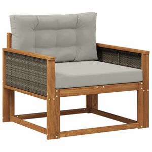 vidaXL Środkowa sofa ogrodowa naturalny