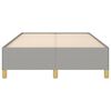 vidaXL Rama ł&oacute;żka bez materaca, jasnoszara, 120x200 cm, obita tkaniną