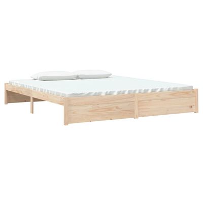 vidaXL Rama łóżka, lite drewno, 180x200 cm
