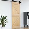 vidaXL Drzwi NARVIK 80 x 210 cm Lite Drewno Sosnowe (Nieobrobione)