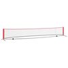 vidaXL Siatka tenisowa Czarny i czerwony 595 x 90,5 x 87 cm Poliester