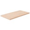 vidaXL P&oacute;łka, 40x20x1,5 cm, surowe lite drewno dębowe