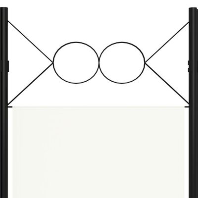 vidaXL Parawan 4-panelowy, biały, 160 x 180 cm