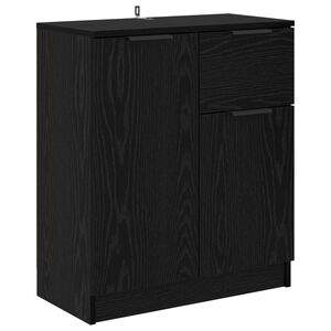 vidaXL Bufet Czarny Dąb 60 x 30 x 70 cm Drewno inżynieryjne