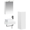 vidaXL Zestaw Szafek Łazienkowych 4 pcs Biały 50 x 14,5 x 70 cm