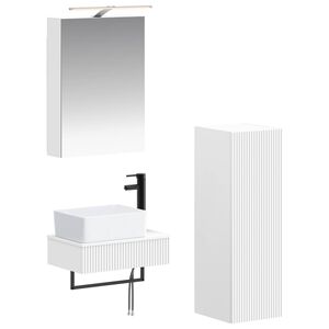 vidaXL Zestaw Szafek Łazienkowych 4 pcs Biały 50 x 14,5 x 70 cm