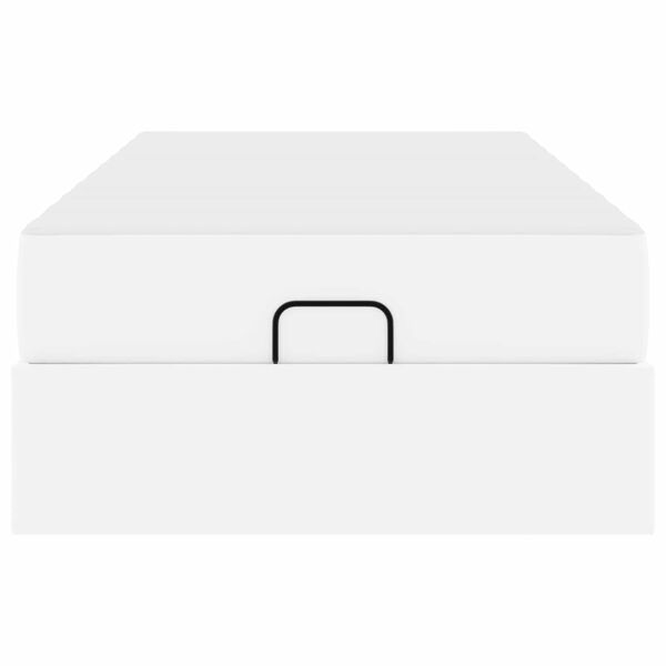 vidaXL Rama ł&oacute;żka z materacem z materacem 2 pcs Biały PVC