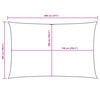vidaXL Prostokątny żagiel ogrodowy, tkanina Oxford, 5x8 m, czarny