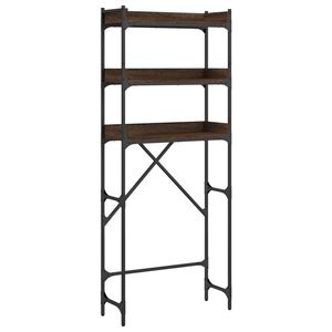 vidaXL Regał nad pralkę, brązowy dąb, 67x25x163 cm