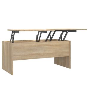 vidaXL Stolik kawowy, dąb sonoma, 102x50,5x46,5 cm