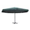 vidaXL Parasol z aluminium, 500 cm, zielony