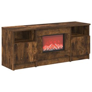 vidaXL Kominek elektryczny Dąb wędzony 98 x 28,5 x 40,5 cm