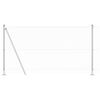 vidaXL Słupek ogrodzeniowy. Srebrny 10 x 1,2 m (siatka 13 mm) Stal