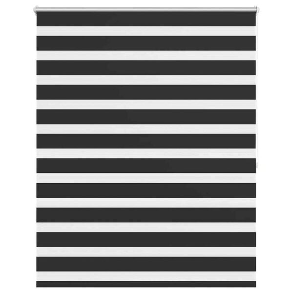 vidaXL Roleta Zebra 120 x 175 cm czarna