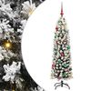 vidaXL Sztuczna choinka z podstawą Zielony 150 cm PVC, stal i plastik