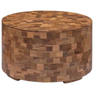vidaXL Stolik kawowy, 60 x 60 x 35 cm, lite drewno tekowe