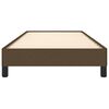 vidaXL Rama łóżka bez materaca, ciemnobrązowa, 90x200 cm, tkanina