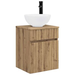 vidaXL Wanna umywalkowa montowana na ścianie Dąb artisan