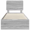vidaXL Ramka ł&oacute;żka Szary Sonoma 75 x 190 cm Drewno inżynieryjne