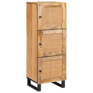 vidaXL Highboard z drzwiami Brązowy 90 x 33 x 75 cm Drewno z mango