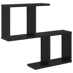 vidaXL P&oacute;łka ścienna Czarny dąb 60 x 12 x 50,5 cm Drewno inżynieryjne