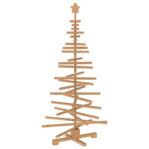vidaXL Drewniana choinka KOTKA 150 cm Lite drewno sosnowe
