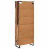 vidaXL Highboard z szufladą Stare drewno 69,5 x 34 x 180 cm