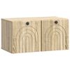 vidaXL Szafka RTV montowana na ścianie dąb Sonoma 59,5 x 31 x 30 cm