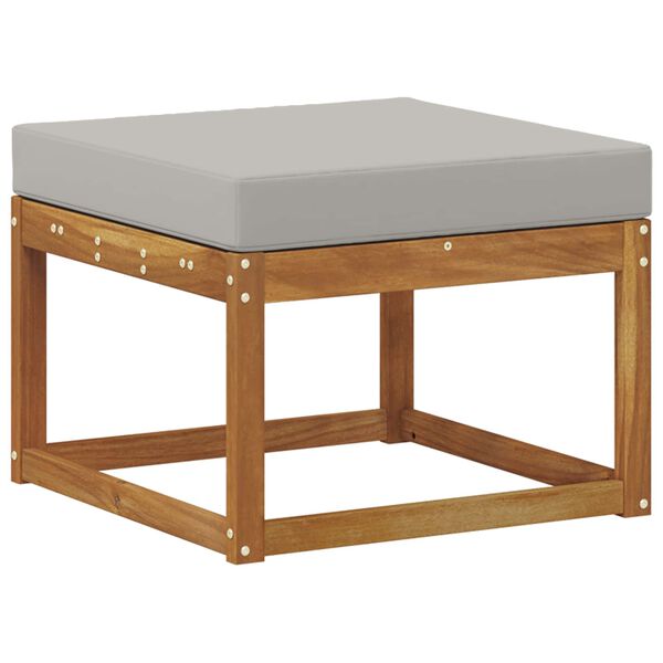 vidaXL Zestaw sof na zewnątrz z poduszką 6 pcs Naturalny i Jasny Szary