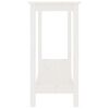 vidaXL Stolik konsolowy, biały, 110x40x80 cm, lite drewno sosnowe