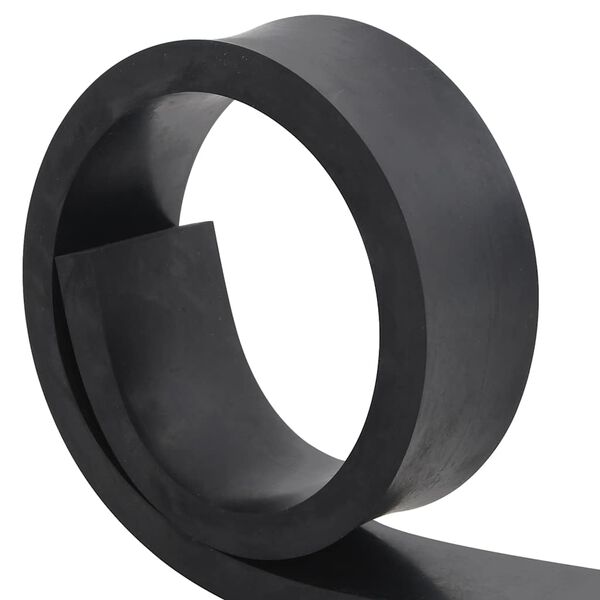 vidaXL Gumowa krawędź do pługa śnieżnego czarna 120x10x2 cm