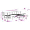 vidaXL 7-cz. zestaw mebli ogrodowych, lite drewno sosnowe
