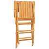 vidaXL Krzesła składane 4 szt. 55x61x90 cm Drewno lite Teak