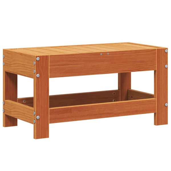 vidaXL Podn&oacute;żek ogrodowy, woskowy brąz, 62x30x32 cm, drewno sosnowe