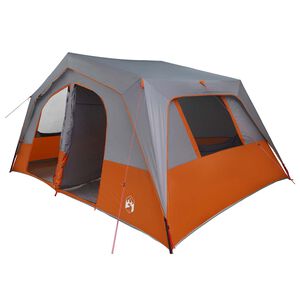 vidaXL Namiot rodzinny 533 x 312 x 230 cm Szary i pomarańczowy