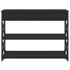 vidaXL Stolik konsolowy, czarny, 100x28x75 cm, materiał drewnopochodny