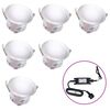 vidaXL Lampy najazdowe LED, 6 szt., zimne białe światło
